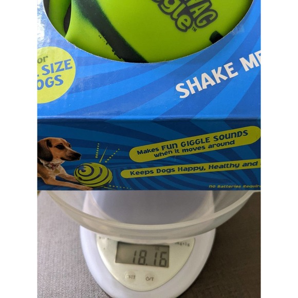 New Wobble Wag Giggle Dog Toy as seen on tv GREEN INDOOR OUTDOOR BALL - Picture 9 of 9